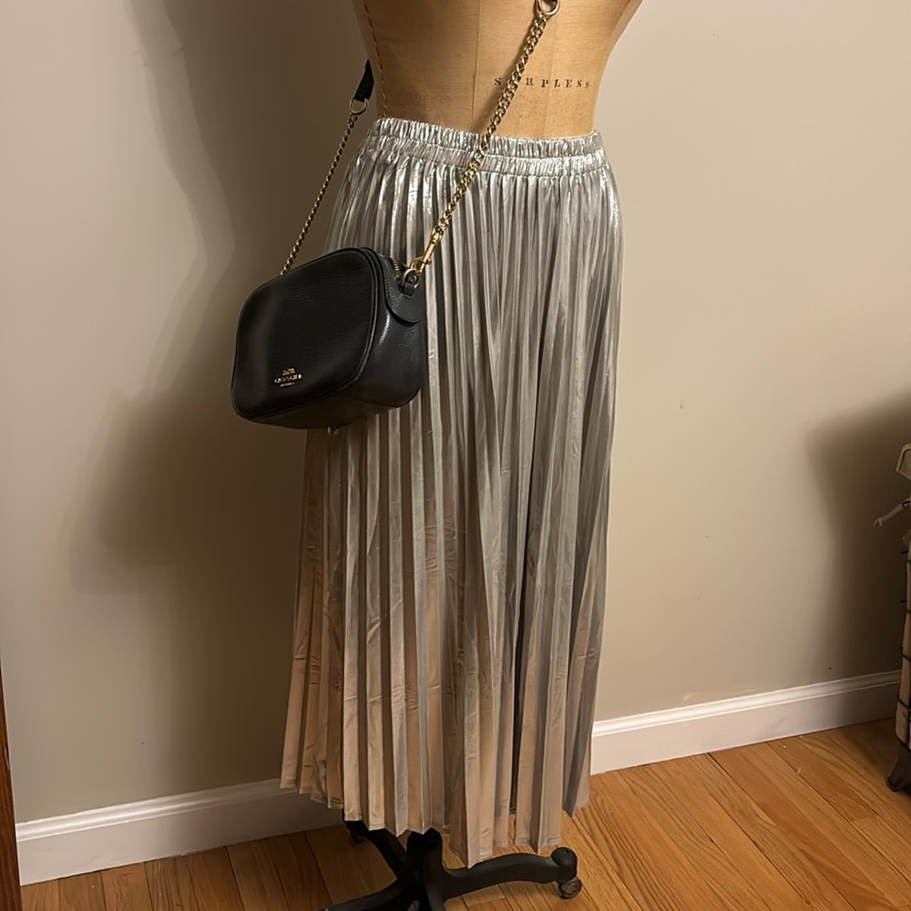 Metallic Pleated Shirt NWT